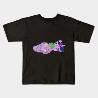 Spike Sleep Cuddling With Mama Twilight Kids T-Shirt